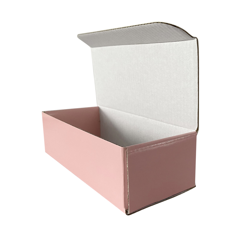 新设计瓦楞飞机盒粉色