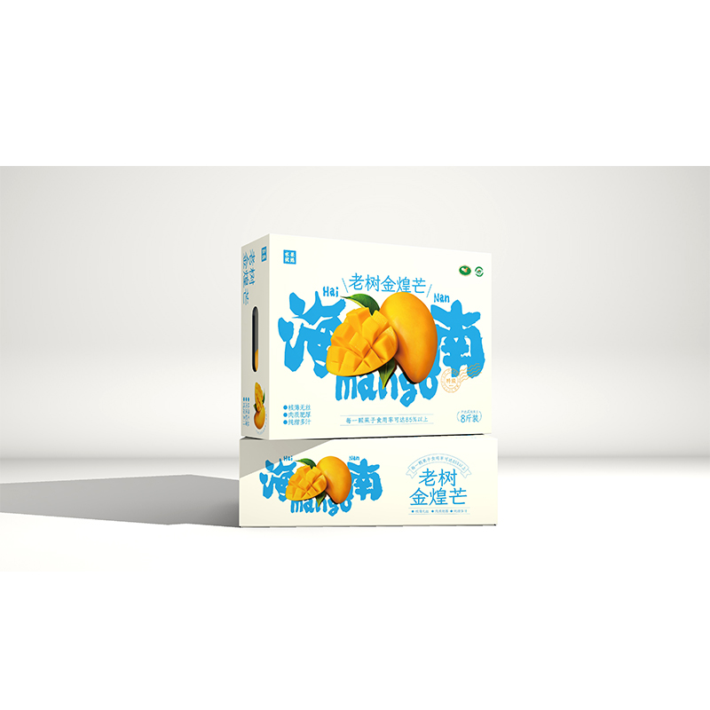 芒果上下盖包装盒